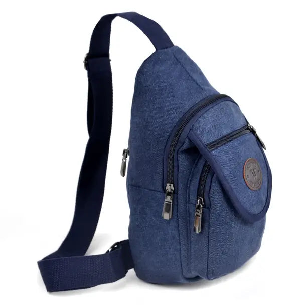 Canvas Crossbody Sling Backpack with Strap