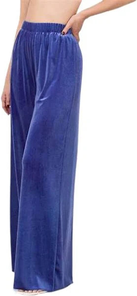 Zenana Velvet Wide Leg Pants