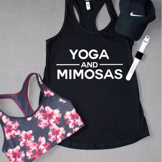 Yoga And Mimosas Workout Tank