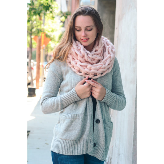 Oversized Yarn Infinity Scarf