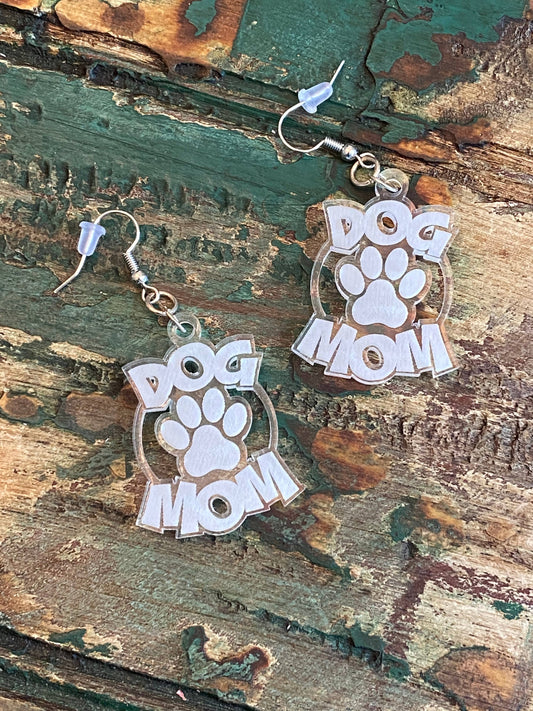 Dog Mom Dangle Earrings