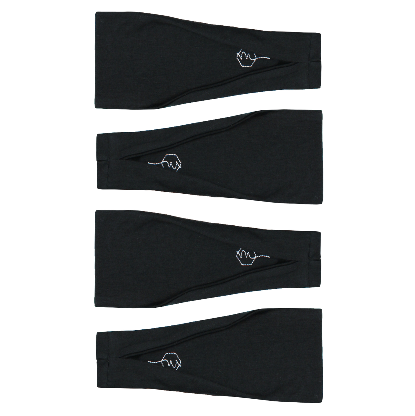 Black Basics 4 Pack - 4'' Headband