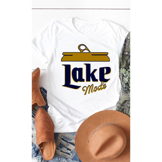 Lake Mode Beer Can Graphic Tee