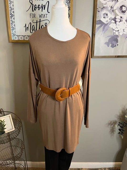 Zenana Dolman Long Sleeve Round Neck Top