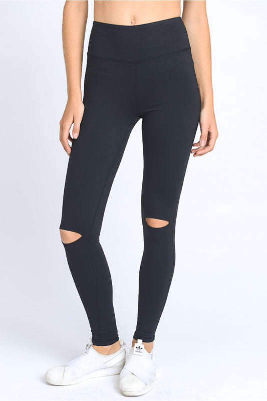 Mono B Knee Cut-Out High-Waisted Leggings